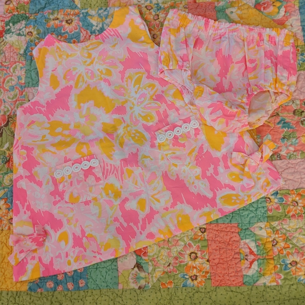 Lilly pulitzer shift dress 6 to 12 months like new
